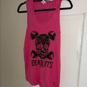 District Hot Pink Sleeveless Tank Top